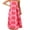 Red, variant on Michellecmm Women's Strapless Long Dress Fashion Sun Print Sleeveless Tube Dress