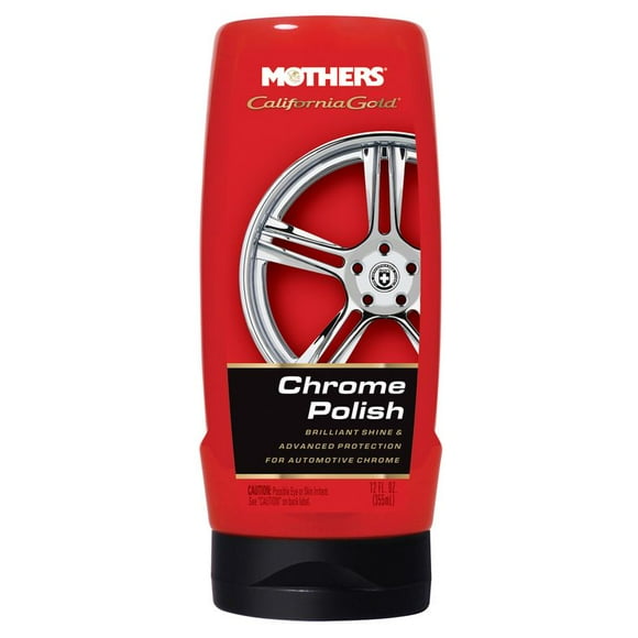 Mothers Metal Polish 05212 For Cleaning/Polishing Chrome; 12 Ounce Bottle; Liquid