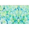 thumbnail image 2 of Gaynor, Janice 32x22 Black Ornate Wood Framed with Double Matting Museum Art Print Titled - Emerald Abstract, 2 of 4