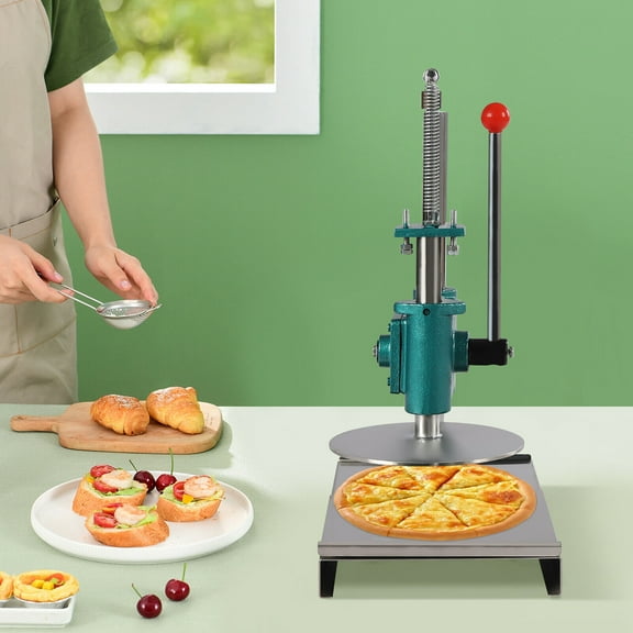 Dough Press Machine, Food-grade 304 Stainless Steel, Adjustable Thickness, 9.5in Plate, Effortless Operation for Commercial and Home Use
