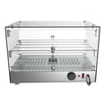 thumbnail image 6 of Koolmore HDC-1.7C 22" Self Service 2 Shelf Commercial Countertop Food Warmer Display Case - 1.7. Cu Ft; Silver, 6 of 9