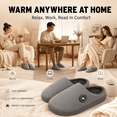 thumbnail image 5 of SAVIOR HEAT Heated Slippers for Men Women, Rechargeable Electric Foot Warmer Shoes with 3 Heat Settings, Non-Slip Sole, 2200mAh Battery, Indoor Outdoor, 5 of 10