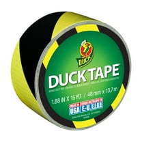 Duck Brand 1.88 in x 15 yd Black & Yellow Stripes Printed Duct Tape