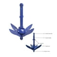 thumbnail image 3 of FUTUREORYY 1Set Foldable Anchor Blue Metal for Canoes Kayaks Paddle Boards 7.87x3.15in, 3 of 5