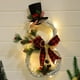 thumbnail image 4 of Guirnalda de Navidad, guirnalda de puerta de decoración colgante de cocina para el hogar de Navidad, decoración de fiesta de Navidad (negro rojo) Sincero Electrónica, 4 of 5