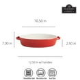 thumbnail image 4 of 10 Strawberry Street Sienna Oval 13" and 10.5" Stoneware Bakeware Set of 2, Red, 4 of 7
