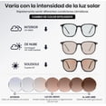 thumbnail image 2 of Lentes Fotocromática Computadora Anti Fatiga De Ojos Hombres Color Negro, 2 of 4