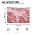 thumbnail image 3 of Cauagu Striped Meat for Tyvek Makeup Bag,Reusable Travel Cosmetic Bag Women Organizer Toiletry Bag Birthday,Gifts for Women Girlfriend Mom Teacher 6.5’’*8.9’’, 3 of 7