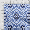 thumbnail image 2 of oneOone Viscose Jersey Blue Fabric Asian Ikat Diy Clothing Quilting Fabric Print Fabric By Yard 60 Inch Wide, 2 of 4