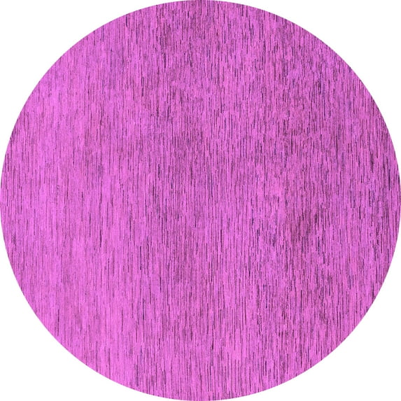 Ahgly Company Indoor Round Abstract Purple Modern Area Rugs, 8' Round