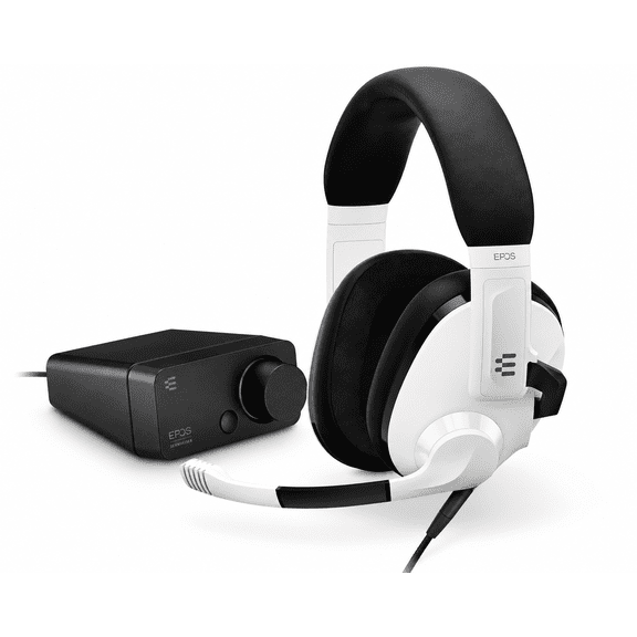 EPOS H3 Hybrid Closed Acoustic Gaming Headset Paired with the GSX 300