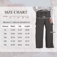 thumbnail image 4 of SWQZVT Womens Pants Plus Size Cargo Pants for Women Casual Loose Wide Leg Drawstring Pants With Pockets Lightweight Soft Lounge Pants 2XL, 4 of 7