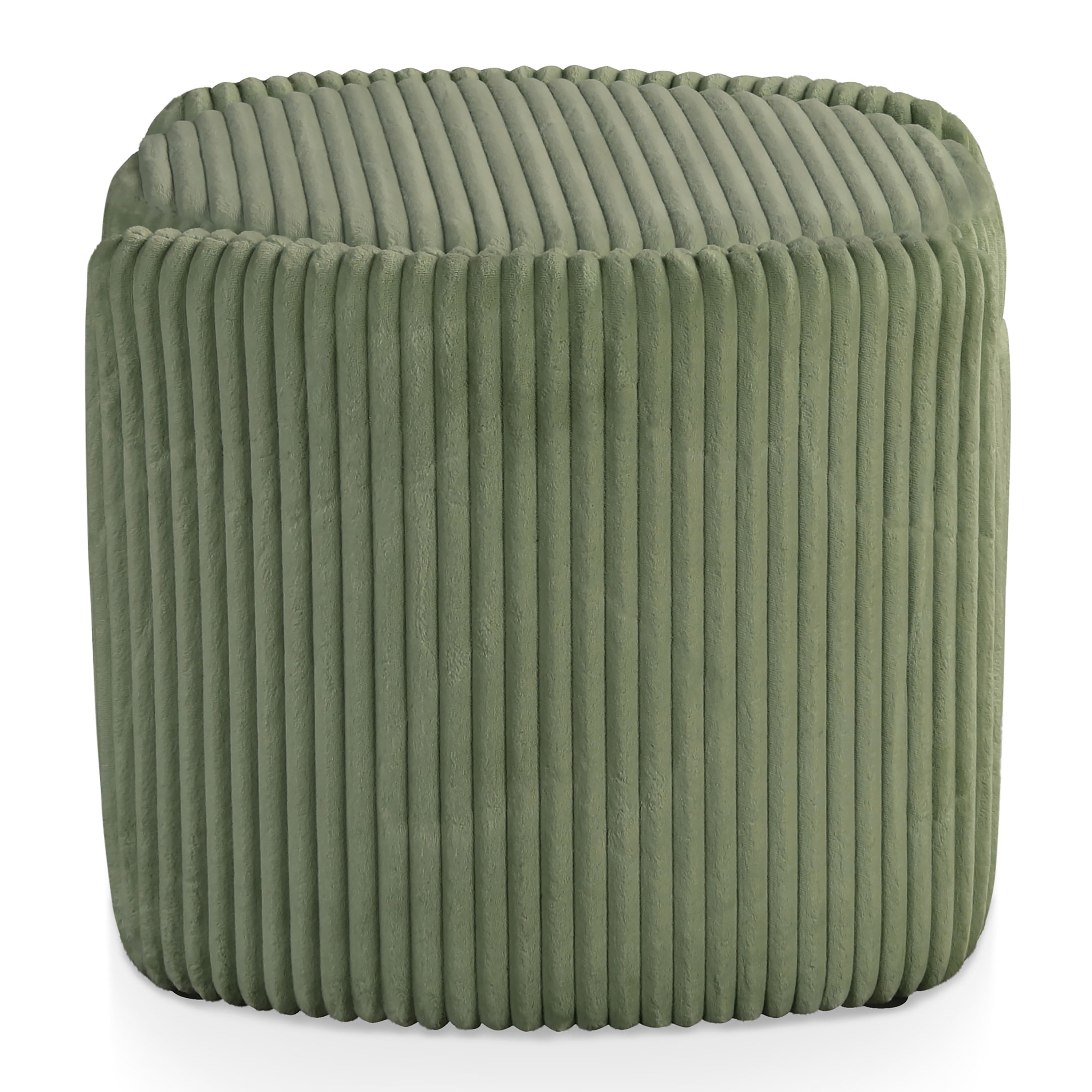 Furniture of America Cheri Modern Chenille with Wood Flip Top Storage Ottoman, Green