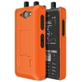 thumbnail image 1 of Case with Stand for Sonim XP5plus, Nakedcellphone [Grid Texture] Slim Hard Shell Phone Protector Cover with Kickstand for Sonim XP5 Plus (XP5900) - Bright Orange, 1 of 7