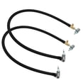 thumbnail image 1 of Unique Bargains 2pcs 24' Tire Inflator Hose Adapter Dual Lock on to Lock on Connection with Air Release Valve Black, 1 of 6