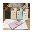 thumbnail image 3 of Compatible con funda para iPhone 13 Pro Max, carcasa trasera galvanizada con cara sonriente [protección total de la cámara + parachoques de esquinas reforzadas] a prueba de golpes, 3 of 5