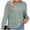 Green, variant on Wensltd Women Solid Crew Neck Long Sleeve Ribbed Sweater Shoulder Button Detail Loose Knit Style Tops Casual Everyday Wear