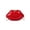 Red, variant on Crossbody Bag for Women Lips Shape Shoulder Bag Pvc Clutch Purse for Work(black)