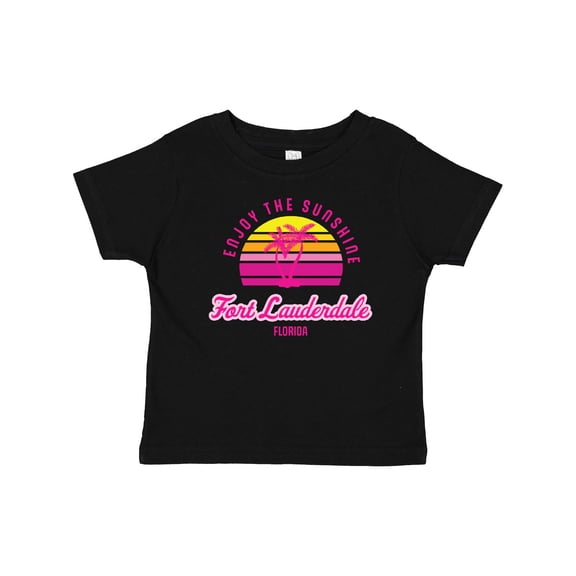Inktastic Summer Enjoy the Sunshine Fort Lauderdale Florida in Pink Boys or Girls Baby T-Shirt