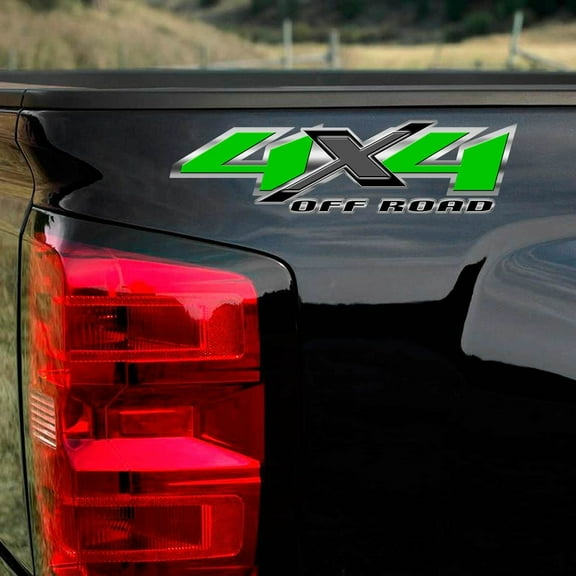 4x4 Kawasaki Green Chevy Truck Decals