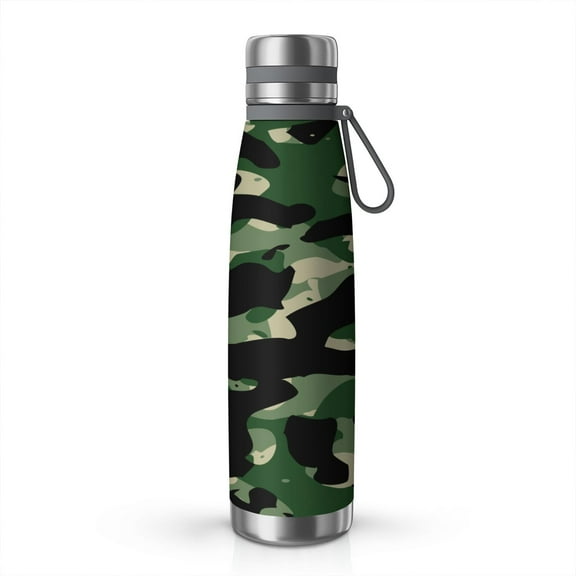 29oz Insulated Water Bottle with Tea Infuser, Stainless Steel Travel Mug, Camouflage Print