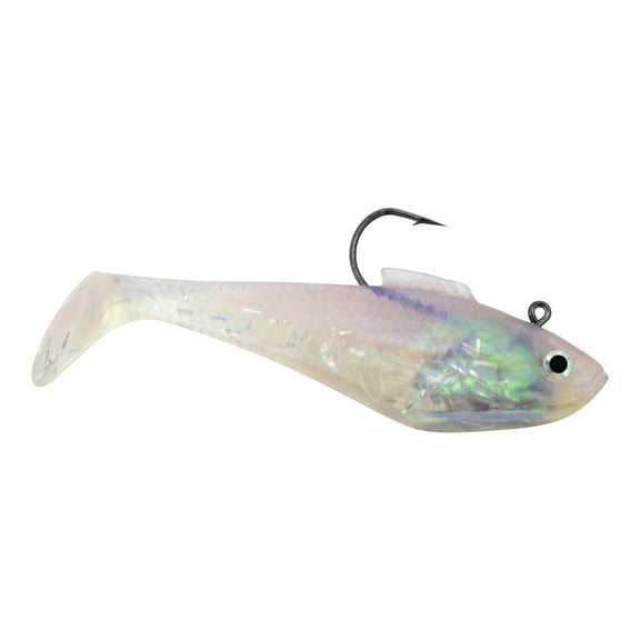 Tsunami Holographic Swim Shad Fishing Lure 2" – Purple Haze/Clear, 3-Pack