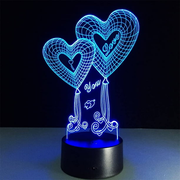Double Heart Balloon I Love You 3d Optical Illusion Touch Color 7 The Led Night Light Desk Lamp Romantic Gift For Lover Wife Boyfriend Or Girlfriend Walmart Com Walmart Com Double Heart Balloon I Love You 3d Optical Illusion Touch Color 7 The Led Night Light Desk Lamp Romantic Gift For Lover Wife Boyfriend Or Girlfriend Walmart Com Walmart Com