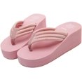 thumbnail image 4 of XINQIHANG Sandales de Plage Compensées pour Femmes, Tongs d'Été, Plateforme, 4 of 5