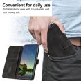 thumbnail image 3 of Nalacover for Motorola G Pure Wallet Case, with Card Slots Cash Holder Magnetic Closure Case, Premium PU Leather + TPU Shockproof Kickstand Flip Folio Cover for Motorola G Pure,Black, 3 of 10