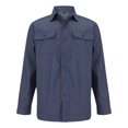 thumbnail image 6 of Men’s Long Sleeve Lapel Solid Color Denim Shirt Jacket Casual Spring Autumn Top, 6 of 8