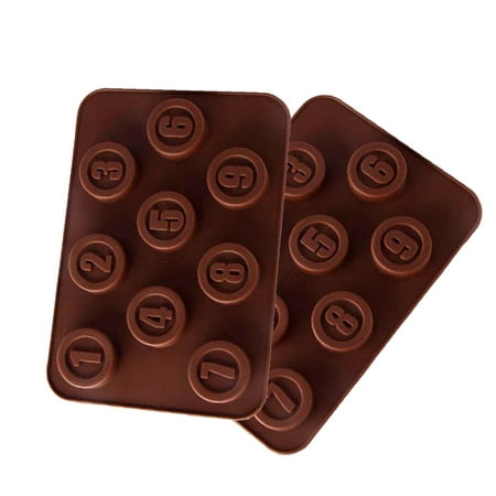 

Frehsky kitchen gadgets Holes Silicone Mold For Chocolate Cake Jelly Pudding Soap Round Shape