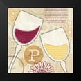 thumbnail image 2 of Charron, Veronique 15x15 Black Modern Framed Museum Art Print Titled - Wine Script I, 2 of 5
