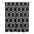 thumbnail image 2 of Creative Products Black Mid Mod Circles 71x74 Shower Curtain, 2 of 2