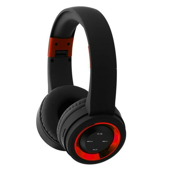 Wireless Noise Cancelling Headphones, Bluetooth Over Ear Headphones with Up to 24 Hours of Battery Life,Red