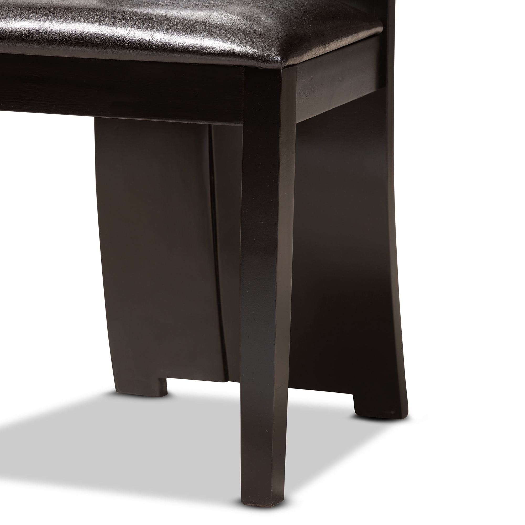 Baxton Studio Ronda Modern Dining Set, Espresso Brown