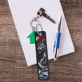 thumbnail image 4 of Jiibva 2pcs Dragon and Tiger Embroidery Key Fob Japanese Cartoon Keychain Motorcycle Keychain Woven Label Keychain for Backpacks, Wallets, Car, 4 of 7