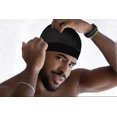 thumbnail image 5 of 2pcs Silky Stocking Wave Caps For Men, Doo Rags Compression Wave Cap For 360, 540, 720 Waves (black+navy Blue), 5 of 5