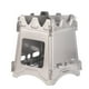 thumbnail image 2 of Mini Light Outdoor Stainless Steel Folding Firewood Stove Portable Field Hiking Mini Stove Splicing Camping Stove, 2 of 9