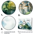thumbnail image 3 of Designart "Medieval Castle Set Amid Mountains" Architecture Framed Wall Art Decor - Traditional Grey Castles Entryway Framed Wall Art, 3 of 6