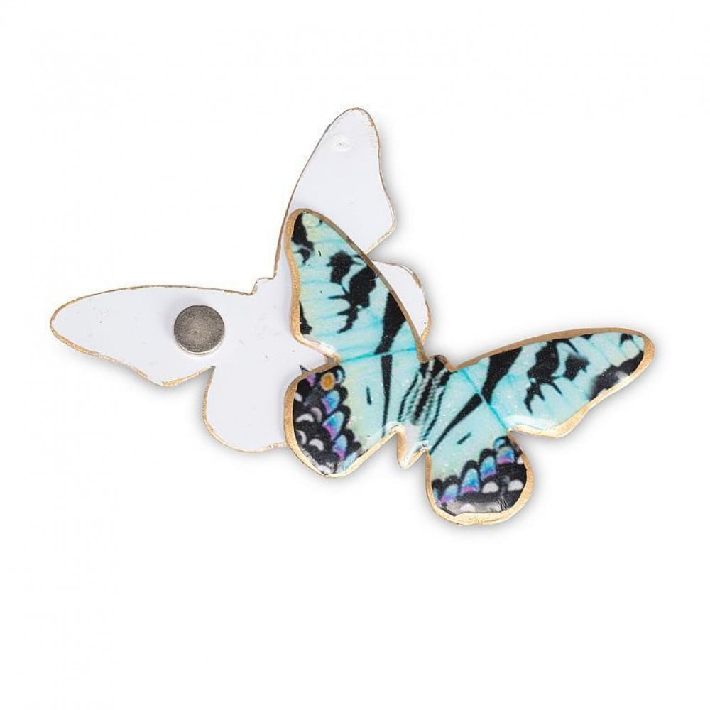 MDR Trading Inc. AB-37-SNAP-100 Set Of 6 Assorted Butterflies Two-Sided Magnet