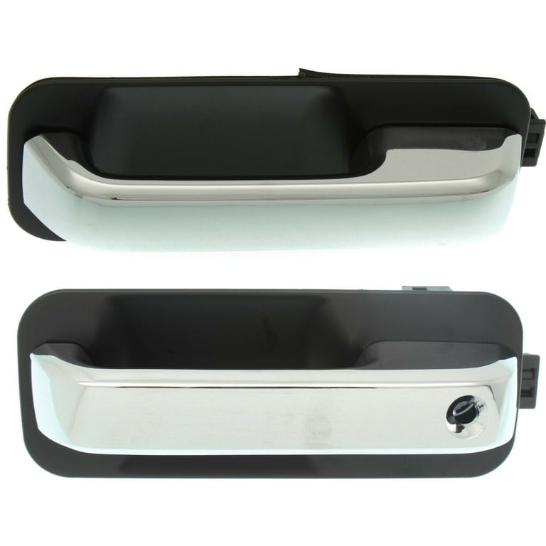Passenger Side Exterior Door Handle For Ford F-150 (2015-2022) - Smooth Black, Front Or Rear, W/o Key Hole 4 thumbnail image