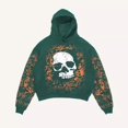 thumbnail image 2 of Tisuna Halloween Hoodies For Men Skull Print Long Sleeve Hooded Tops Soft Men Festival Theme Party Outfits Size L, 2 of 3
