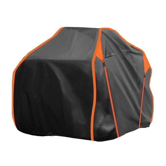 ATV Cover for Can-am Outlander 500 2WD Waterproof 4 Wheelers Quad Cover Outdoor Sun Rain Storage Protection 210D-PU Black, Orange 86.61x48.03x49.61in