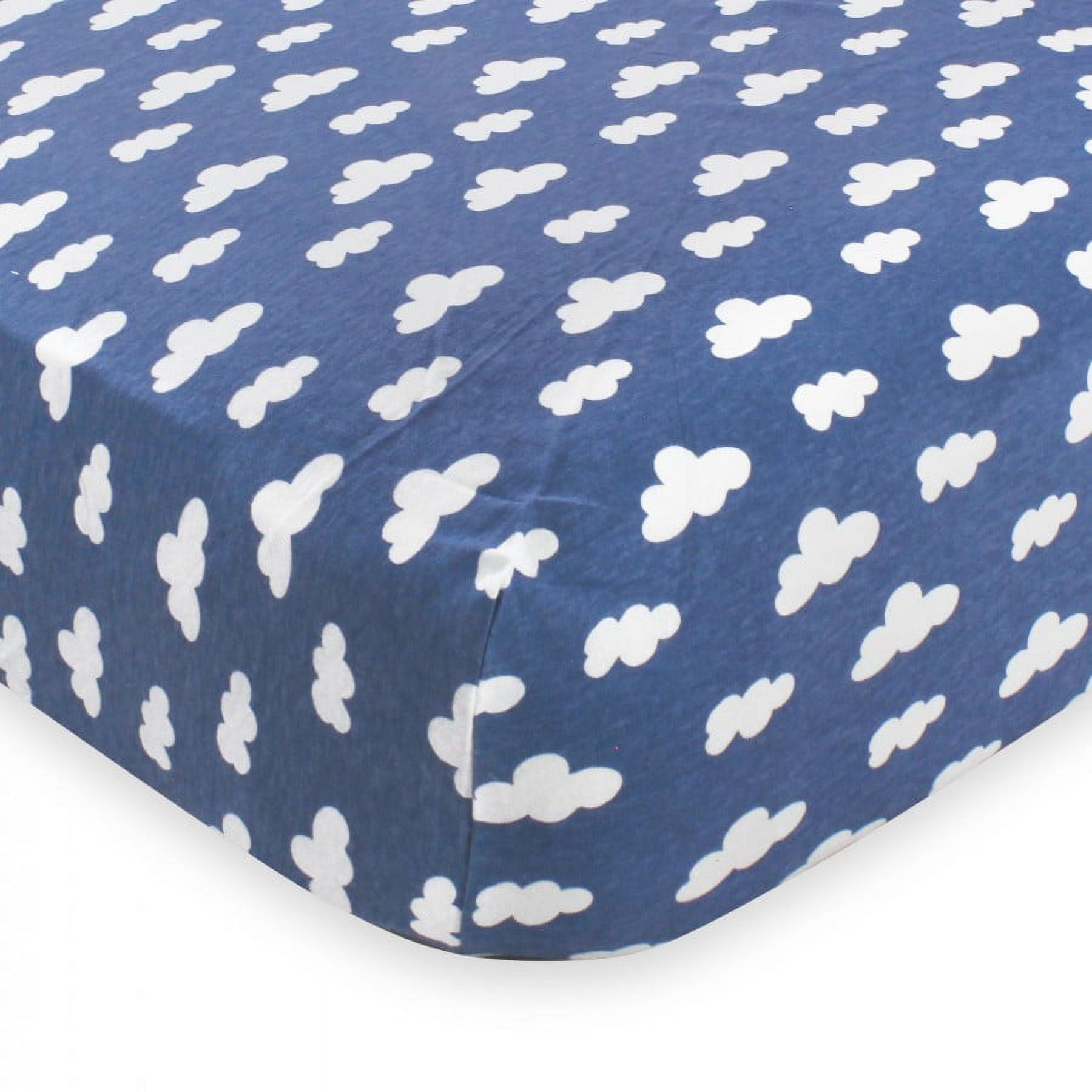 Hudson Baby Infant Boy Cotton Fitted Crib Sheet, Boy Farm Animals, One Size