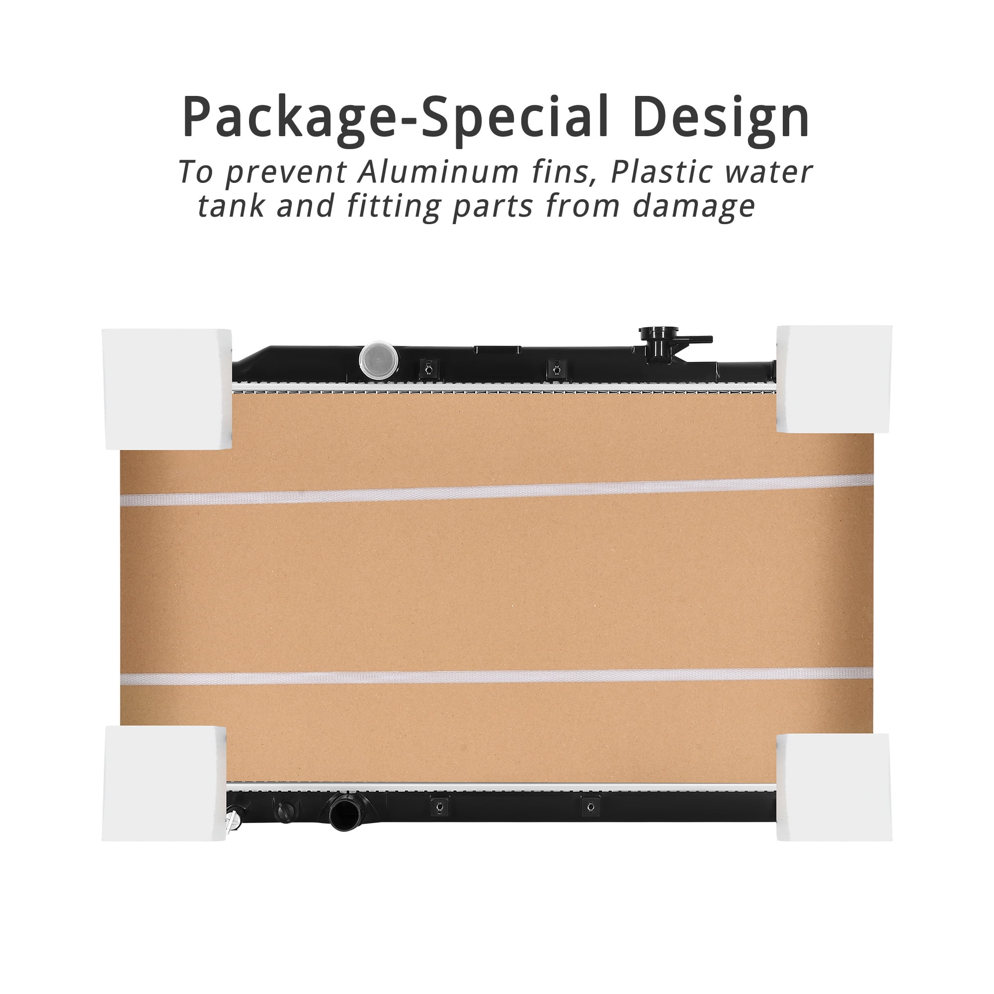 LEDKINGDOMUS Direct Fit Radiator for 2023-2024 Honda Accord 1.5L L4, OEM HO3010256 & 1901064AAO1 Replacement (CAP NOT INCLUDED)