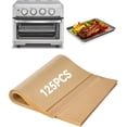 thumbnail image 1 of wqlpp-125PCS Disposable Air Fryer Parchment Paper Liners Compatible with Cuisinart Air Fryer Convection Toaster Oven TOA-70, Pre-Cut Non Stick Baking Sheets for Easy Cleanup,Food-Grade,Oven Safe Up t, 1 of 4