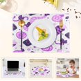 thumbnail image 5 of Purple Candy Pattern Reversible Placemat Set of 4 Non Slip Coffee Mats 18x12 Inch for Dining, Kitchen, Coffee, 5 of 9