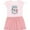 Pink With Stripes, variant on Inktastic Tea Time In Paris-Colorful French Poodles Gift Toddler Girl Dress