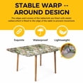 thumbnail image 4 of Sage Green Botanical Table Cloths for 4 Foot Rectangle Tables, Spring Floral Summer Botanical Vintage Patio Waterproof Elastic Fitted Tablecloths, Washable Rectangular Table Cover for Camping, 4 of 8