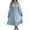 Light Blue, variant on 2025 Dresses for Women Trendy Fall Long Lantern Sleeve Square Neck Elastic Waist Ruffle Swing Dresses (Navy,L)